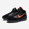 Footwear * | Nike Lebron Vii Black/ Teamorange/ Gorgegreen/ White