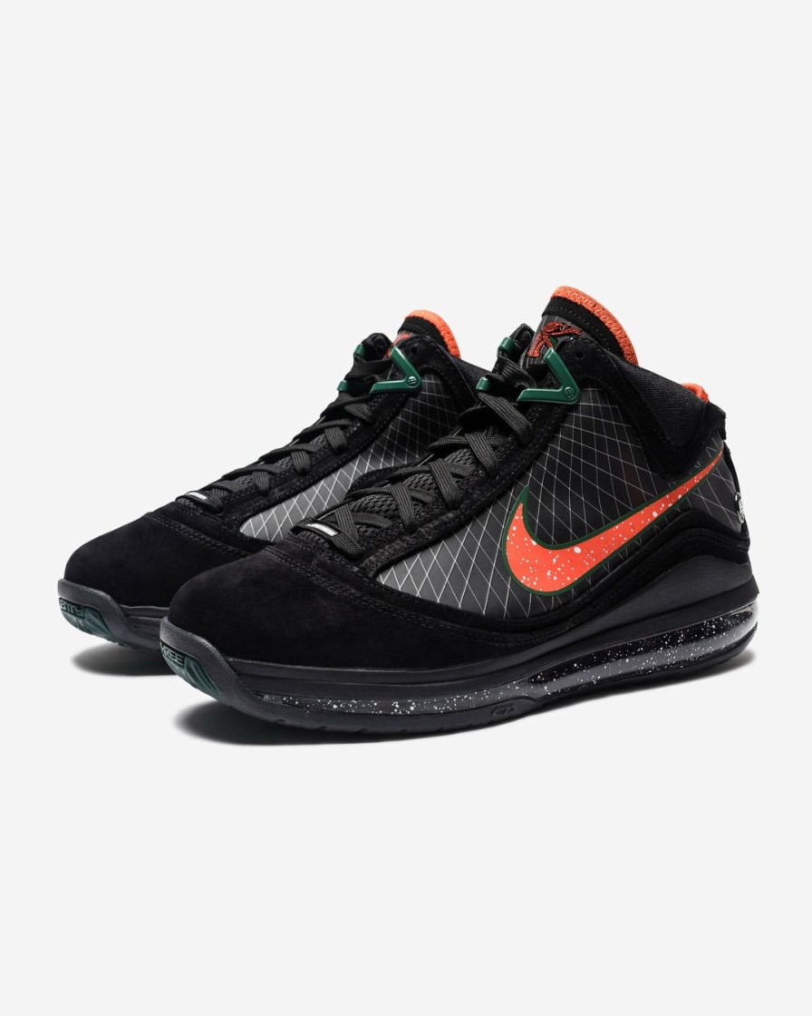 Footwear * | Nike Lebron Vii Black/ Teamorange/ Gorgegreen/ White