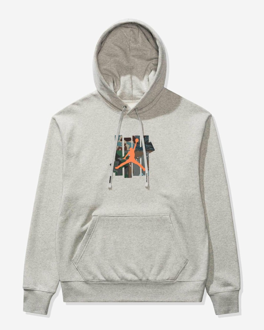 Clothing * | Undefeated X Jordan Strikes Hoodie Greyheather