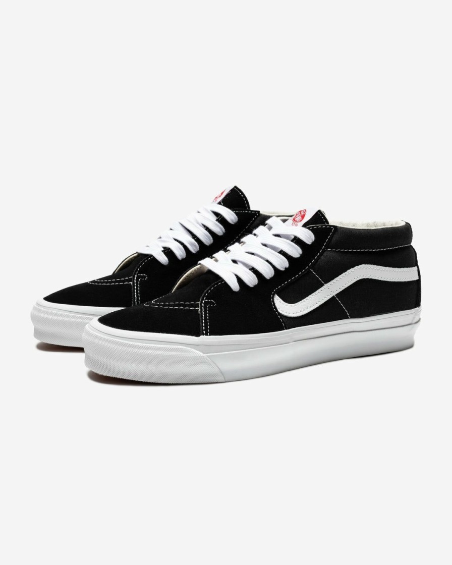 Footwear * | Vans Og Sk8-Mid Lx Black/ White