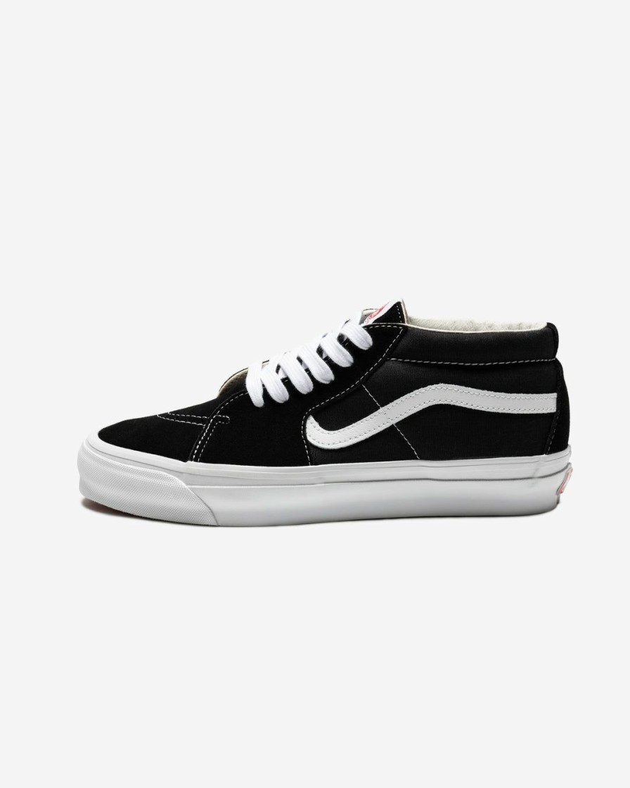 Footwear * | Vans Og Sk8-Mid Lx Black/ White