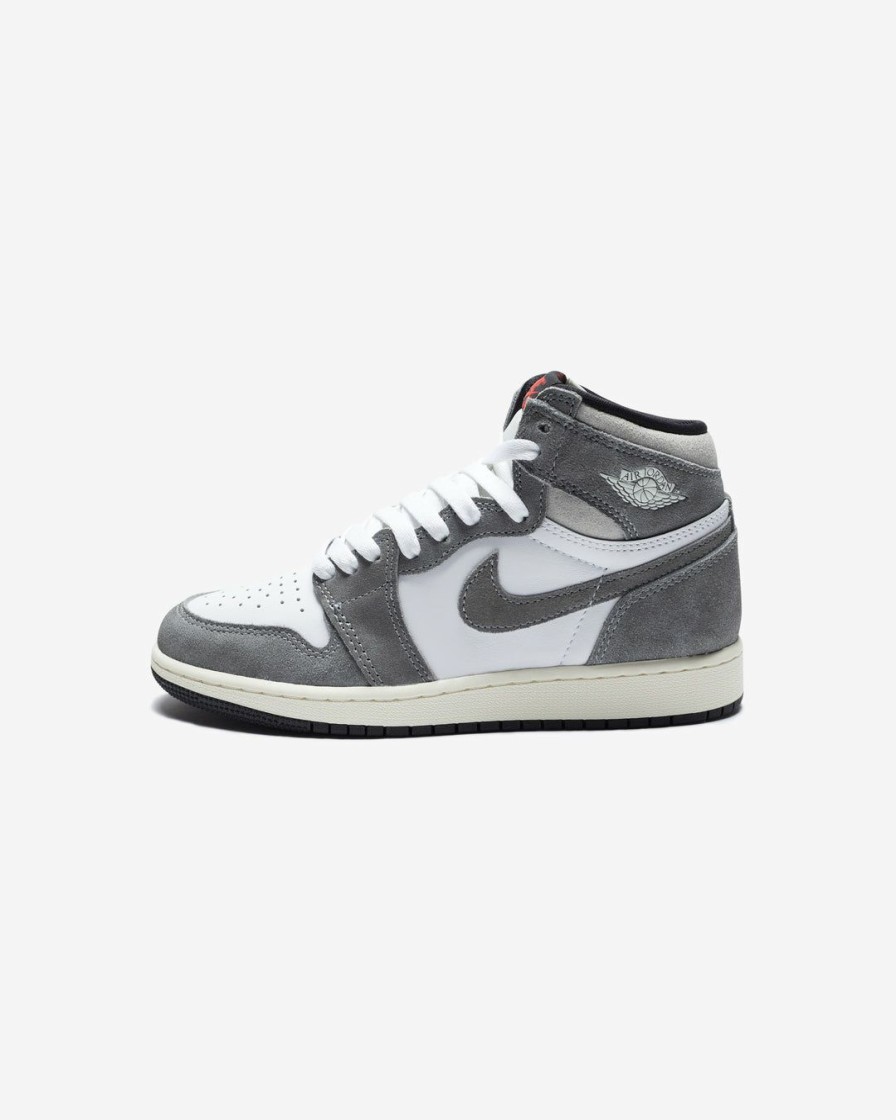 Footwear * | Jordan Gs Aj 1 Retro High Og Black/ Firered/ White