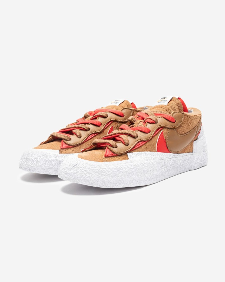 Footwear * | Nike X Sacai Blazer Low Ltbritishtan/ Universityred/ White