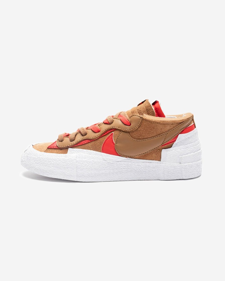 Footwear * | Nike X Sacai Blazer Low Ltbritishtan/ Universityred/ White