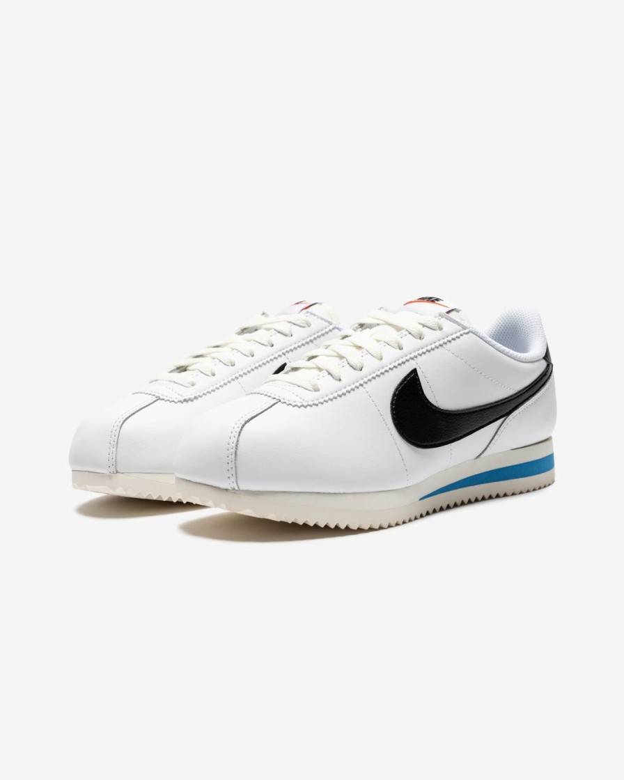 Footwear * | Nike Women'S Cortez White/ Black/ Ltphotoblue