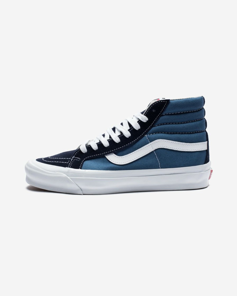 Footwear * | Vans Og Sk8-Hi Lx (Suede/Canvas) Navy/ Stvnvy