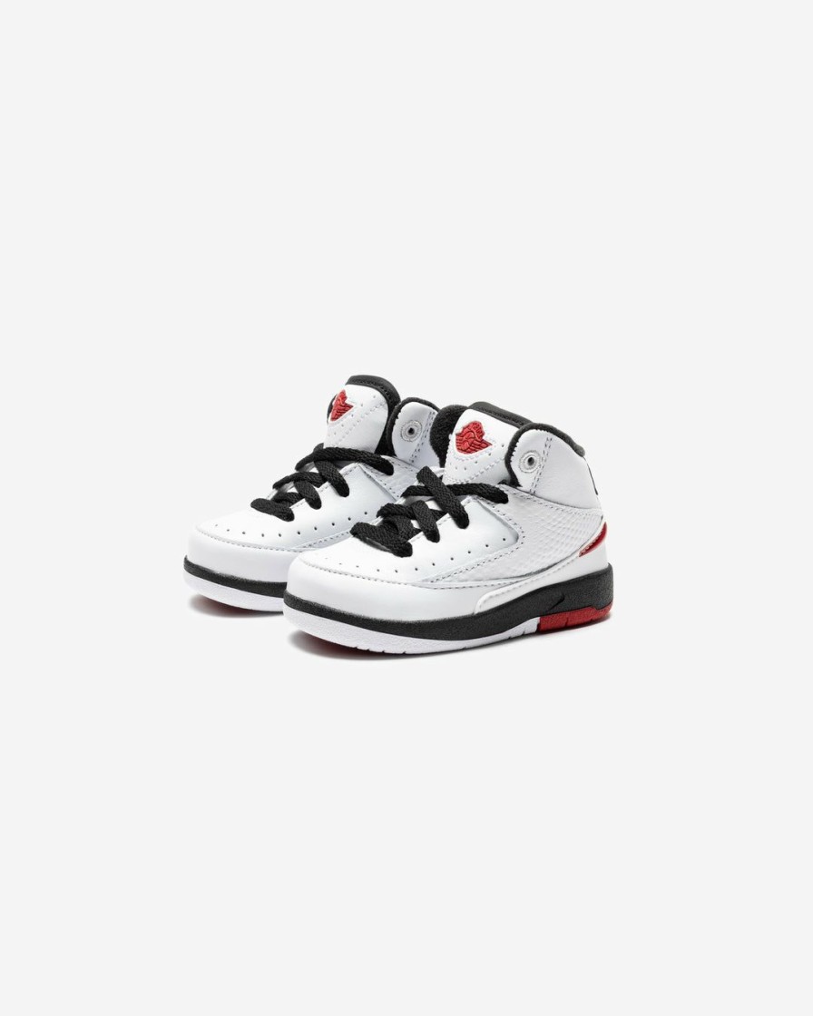 Footwear * | Jordan Td Aj 2 Retro White/ Varsityred/ Black