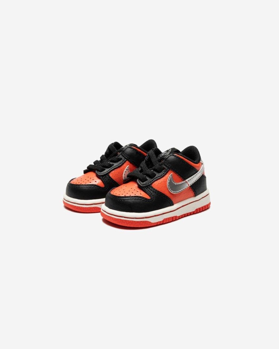 Footwear * | Nike Td Dunk Low Black/ Metallicsilver/ Picantered