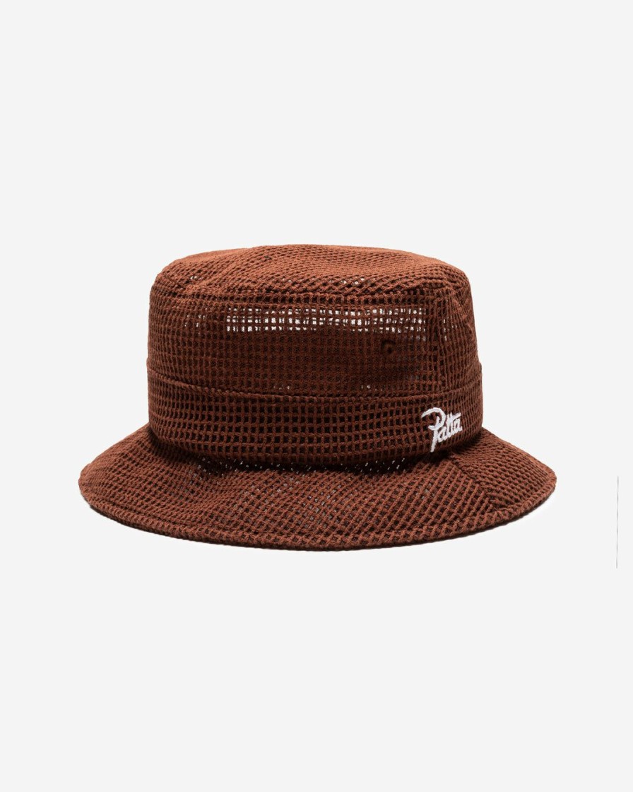 Accessories * | Patta Mesh Bucket Hat Cappucino