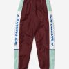 Clothing * | Bape Color Block Track Pants Burgundy