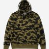 Clothing * | Bape 1St Camo 2Nd Ape Pullover Hoodie Green