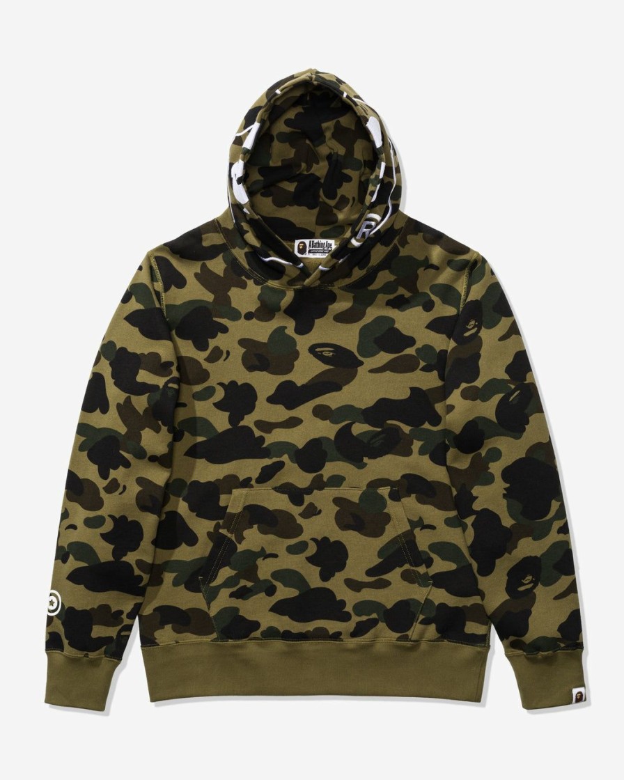 Clothing * | Bape 1St Camo 2Nd Ape Pullover Hoodie Green