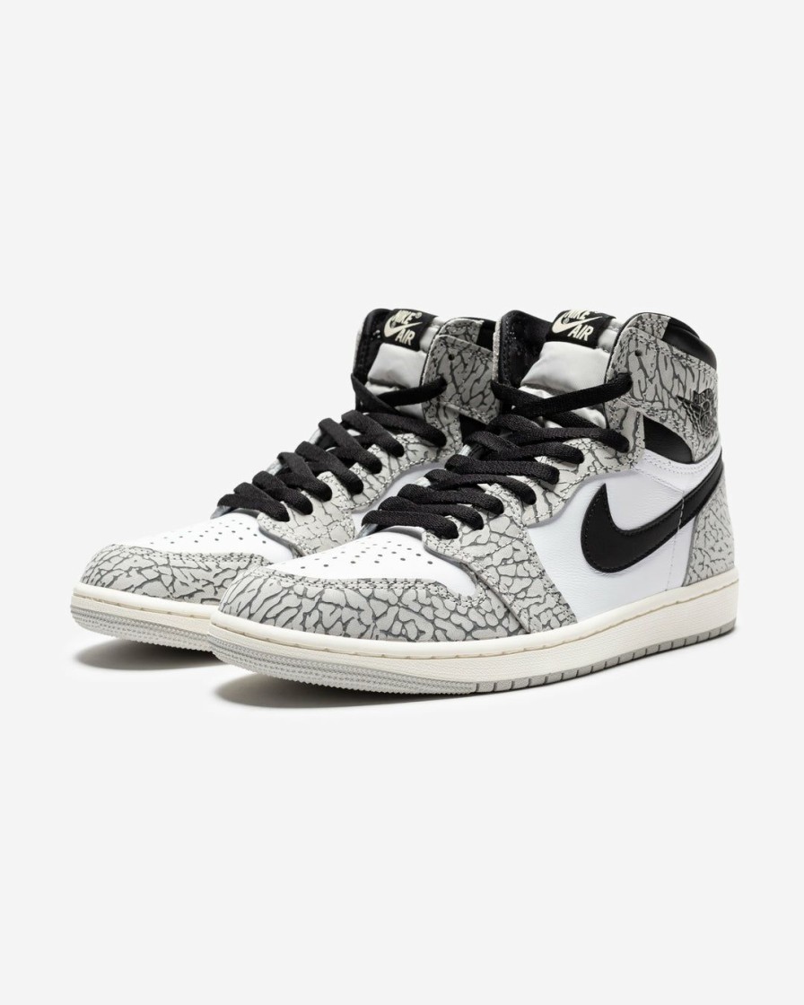 Footwear * | Jordan Aj 1 Retro High Og Techgrey/Muslin/ Black/ White