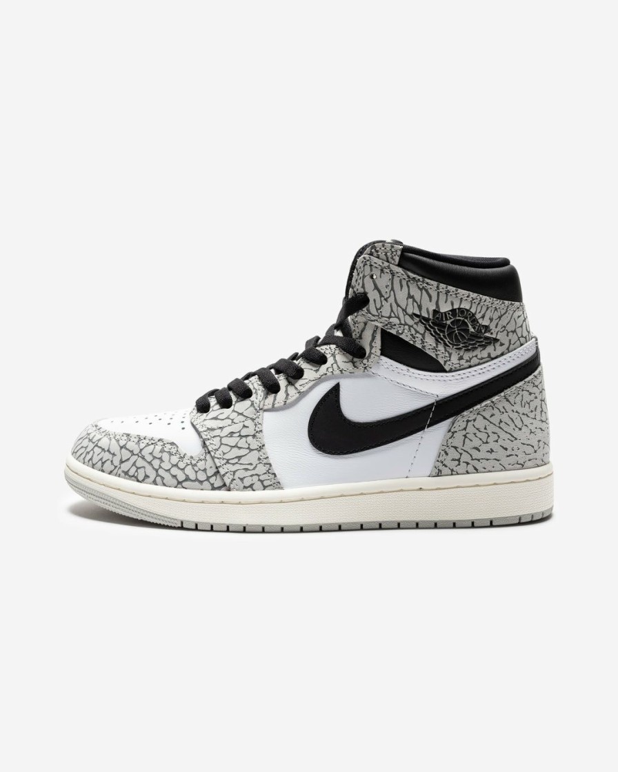 Footwear * | Jordan Aj 1 Retro High Og Techgrey/Muslin/ Black/ White