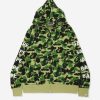 Clothing * | Bape Big Abc Camo Bape Relaxed Fit Full Zip Hoodie