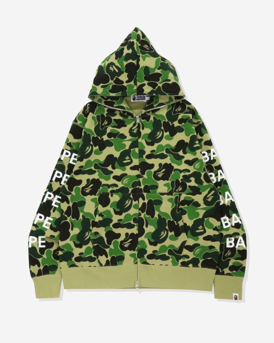 Clothing * | Bape Big Abc Camo Bape Relaxed Fit Full Zip Hoodie