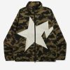 Clothing * | Bape 1St Camo Track Jacket Green