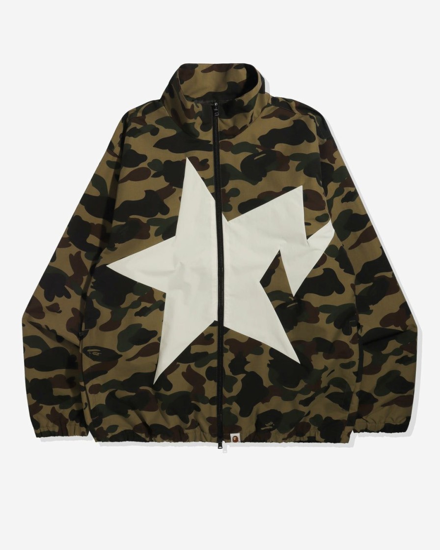 Clothing * | Bape 1St Camo Track Jacket Green