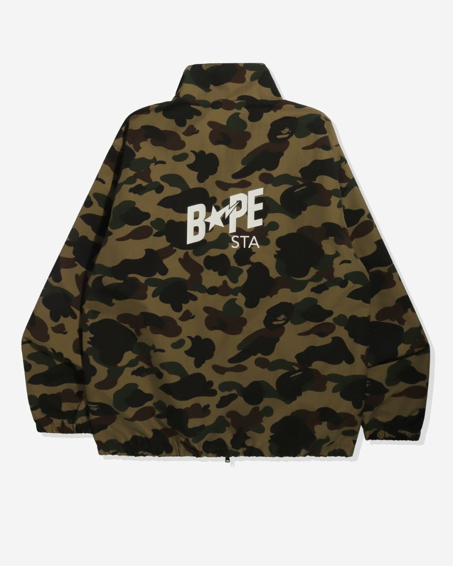 Clothing * | Bape 1St Camo Track Jacket Green