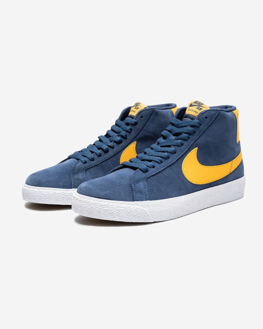 Footwear * | Nike Sb Zoom Blazer Mid Navy/ Universitygold/ White