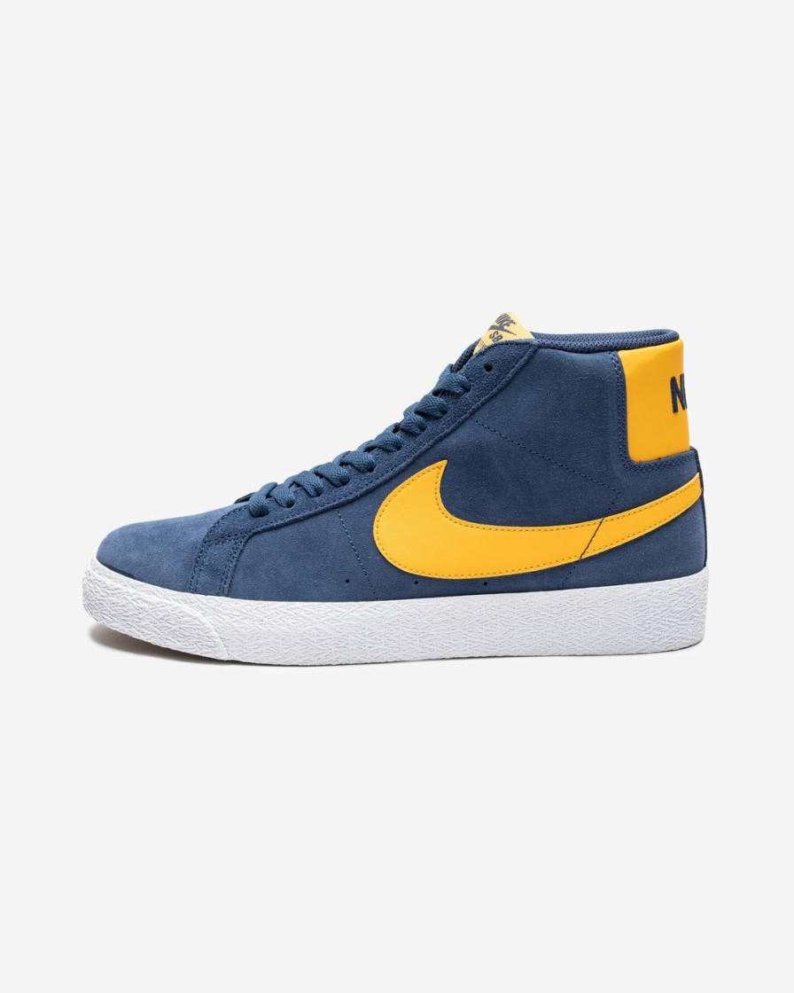 Footwear * | Nike Sb Zoom Blazer Mid Navy/ Universitygold/ White