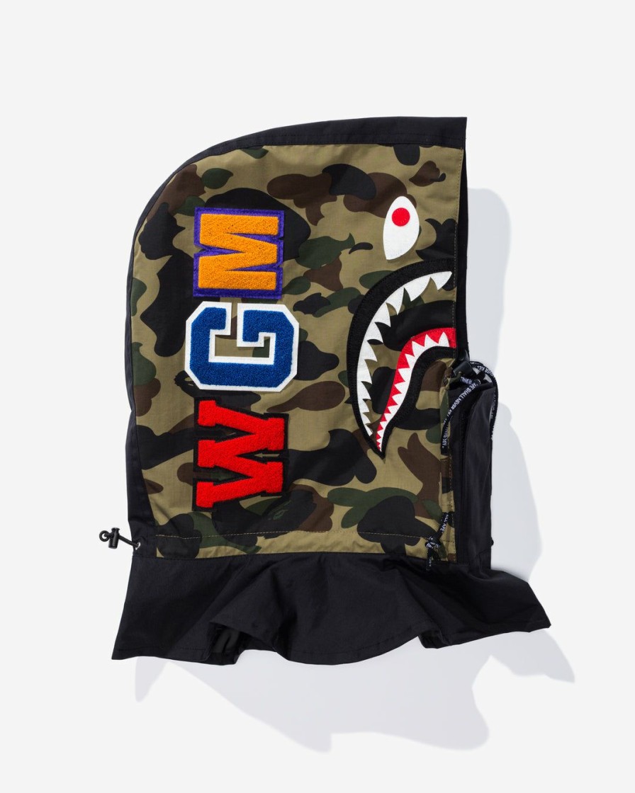 Clothing * | Bape 1St Camo Shark Face Mask Hoodie