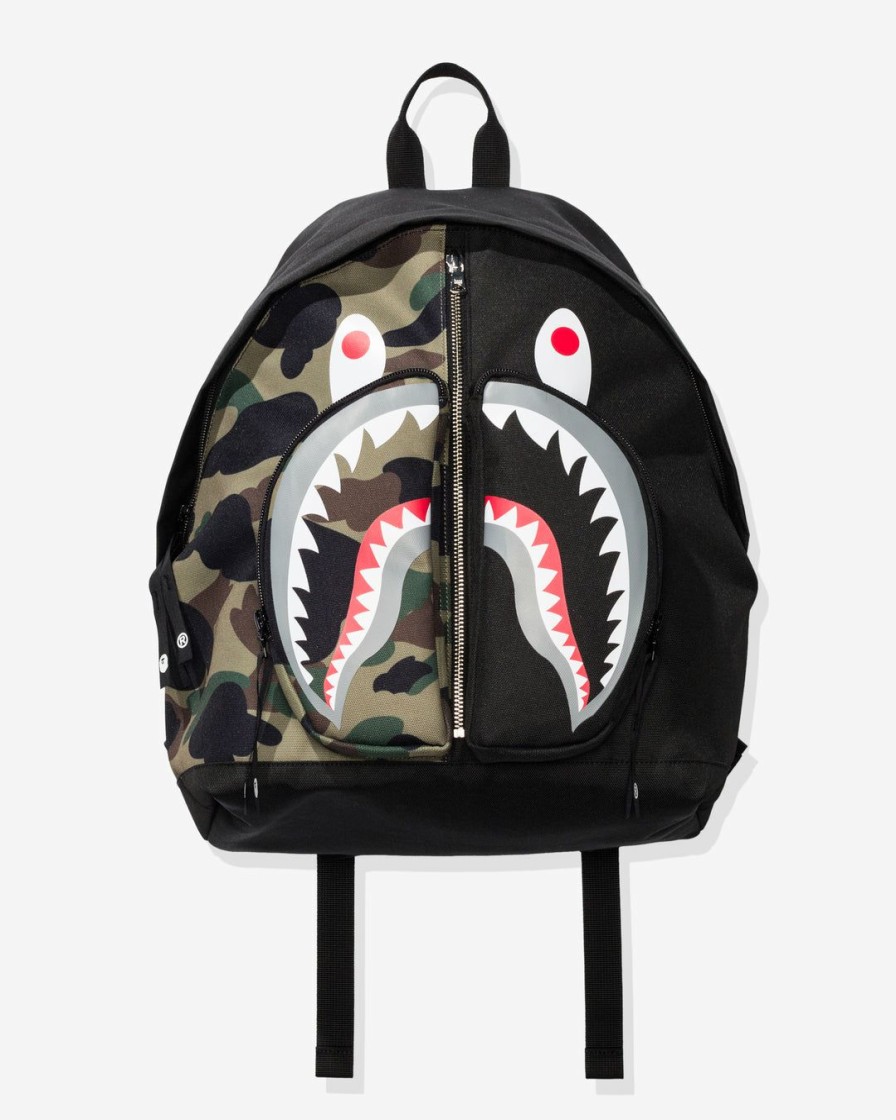 Accessories * | Bape 1St Camo Shark Day Pack Black