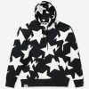 Clothing * | Bape Relaxed Sta Pattern Pullover Hoodie Black