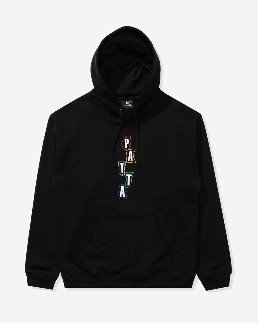 Clothing * | Patta Team Patta Hooded Sweater Black