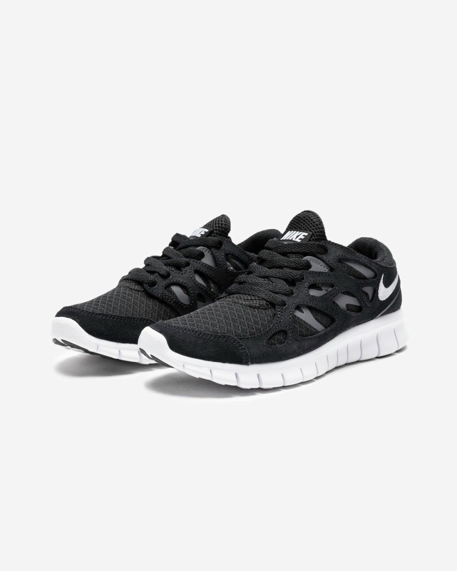 Footwear * | Nike Women'S Free Run 2 Black/ White/ Darkgrey