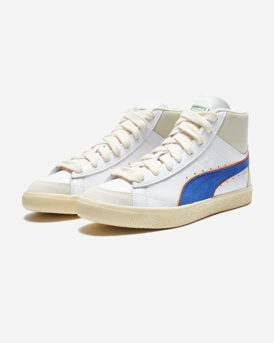 Footwear * | Puma X Rhugi Clyde Mid Bball Pumawhite/ Royalsapphire