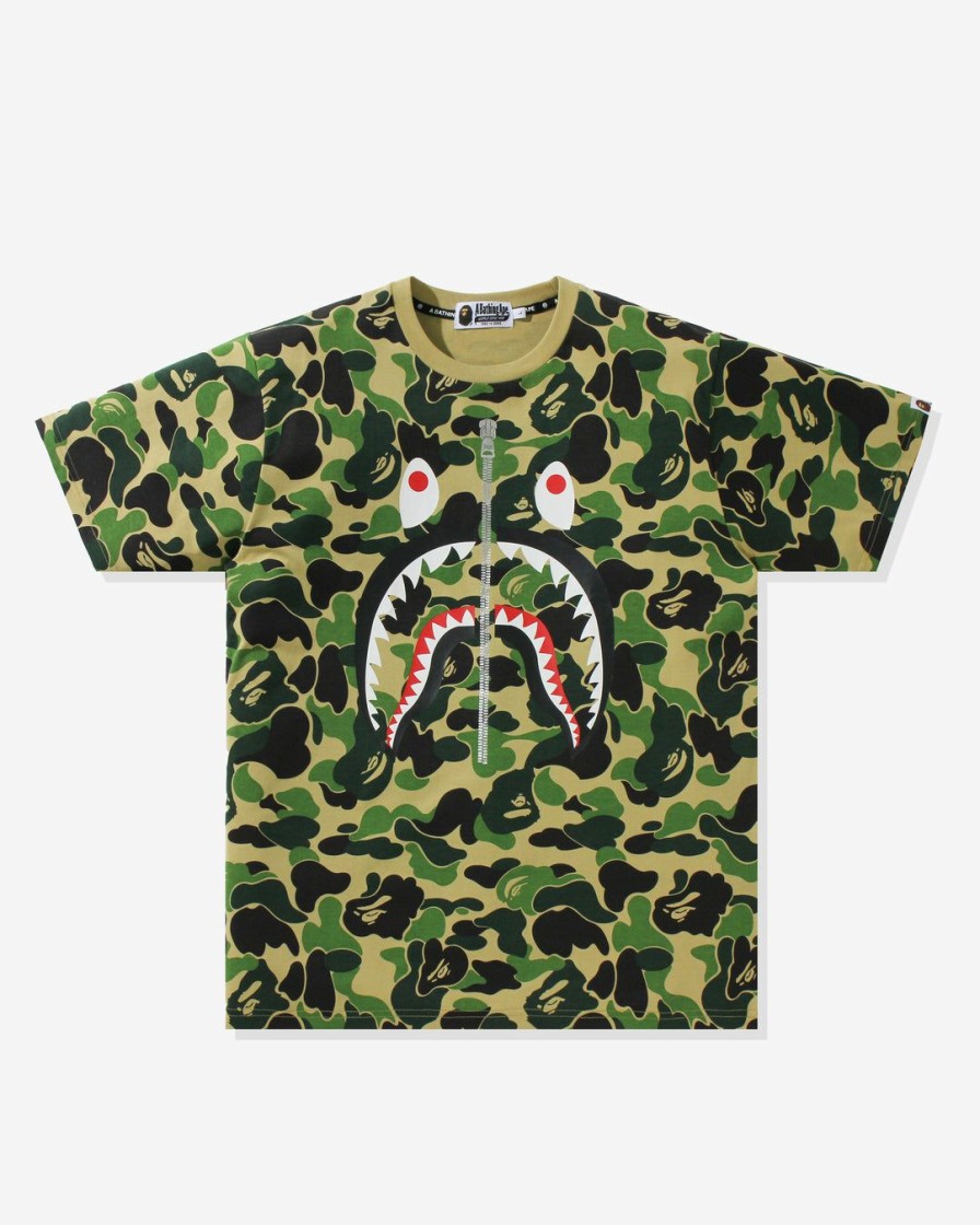 Clothing * | Bape Big Abc Camo Shark Tee Green