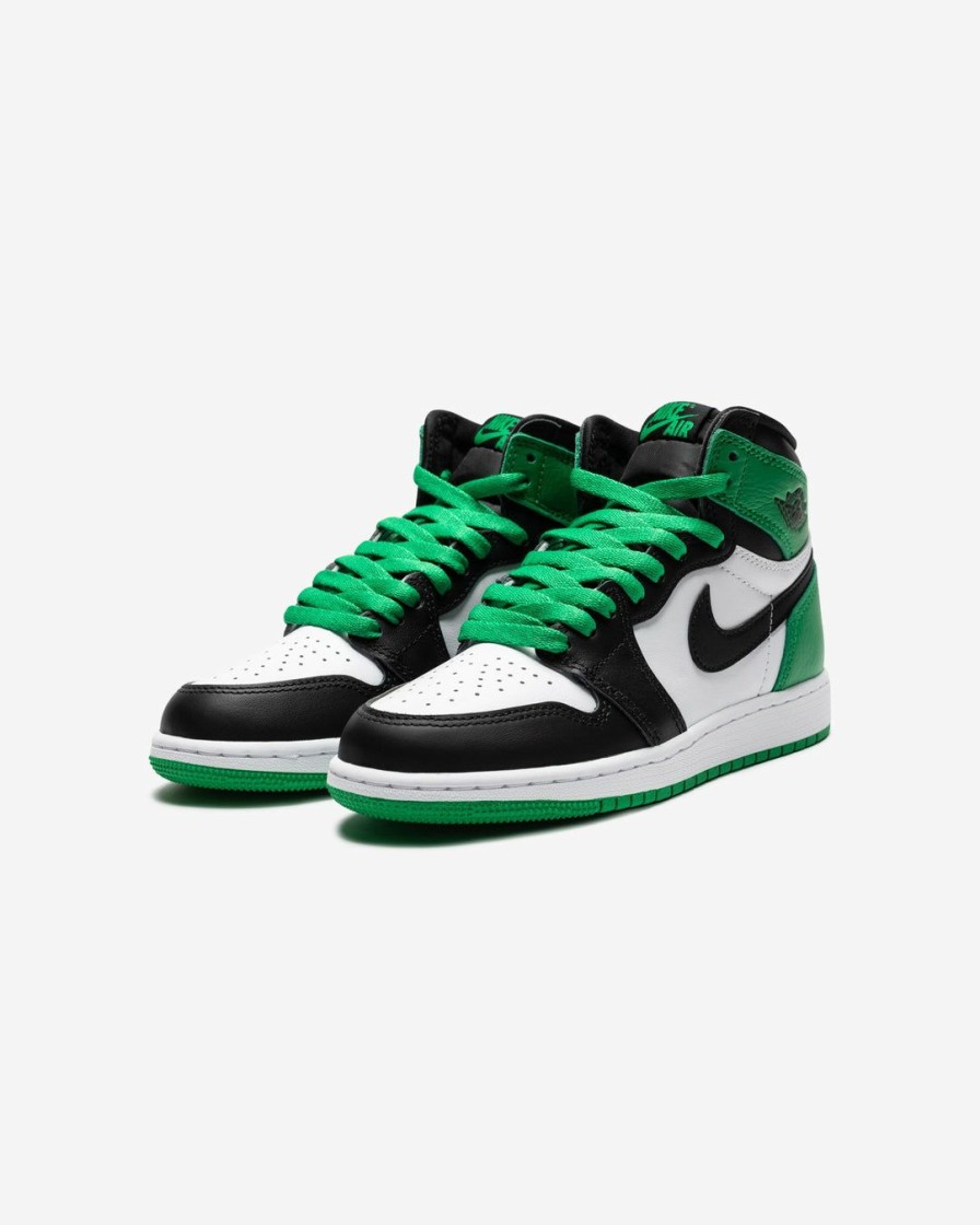 Footwear * | Jordan Gs Aj 1 Retro High Og Black/ Luckygreen/ White