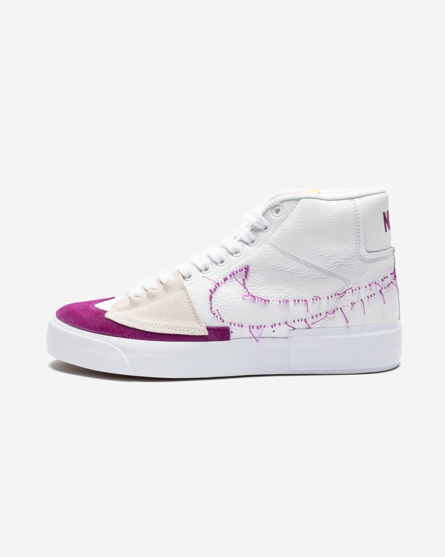 Footwear * | Nike Sb Zoom Blazer Mid Edge White/ Viotech