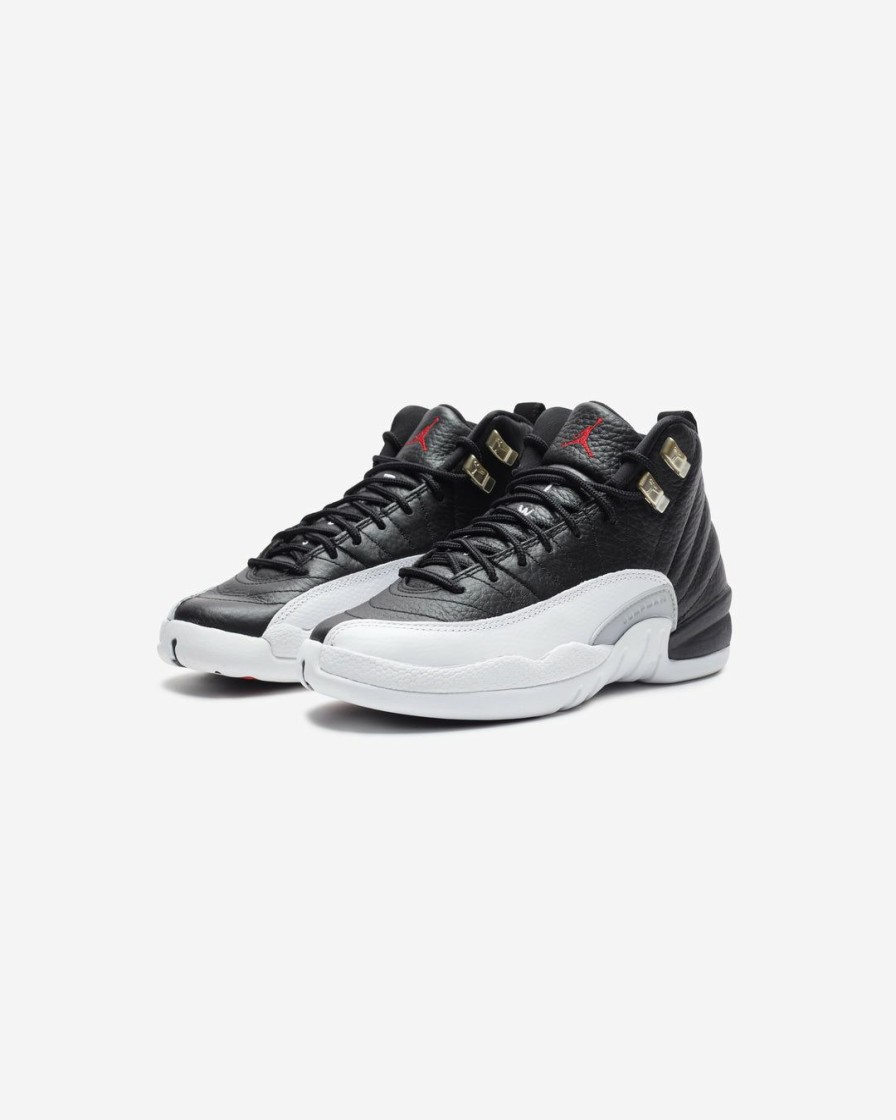 Footwear * | Jordan Gs Aj 12 Retro Black/ Varsityred/ White