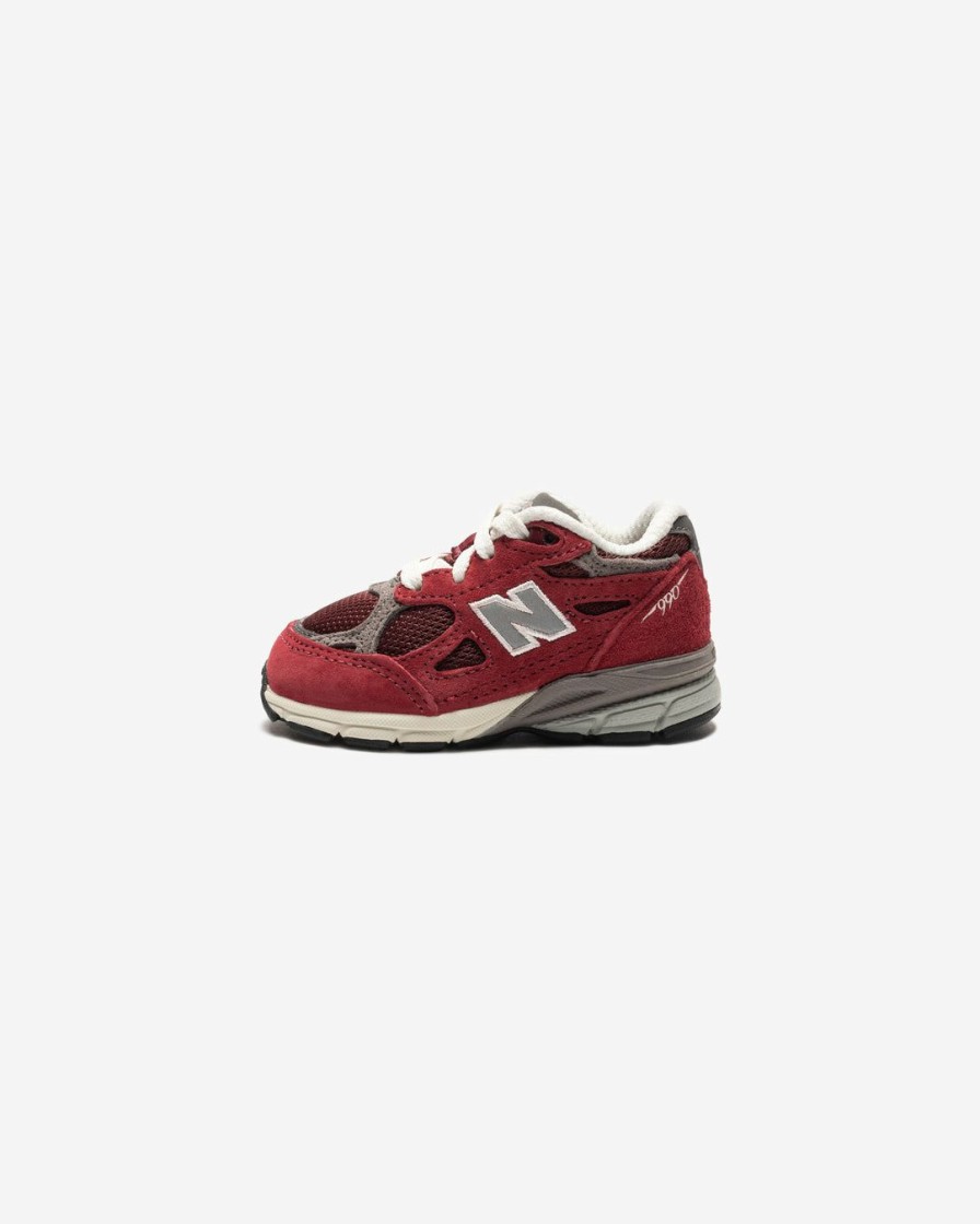 Footwear * | New Balance Td 990V3 Nbscarlet/ Marblehead