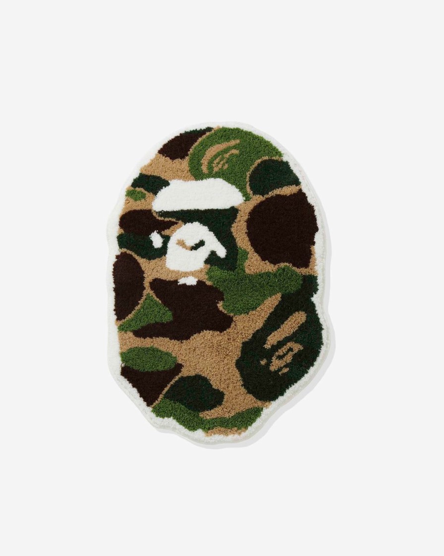 Other * | Bape Abc Camo Ape Head Rug Mat Green