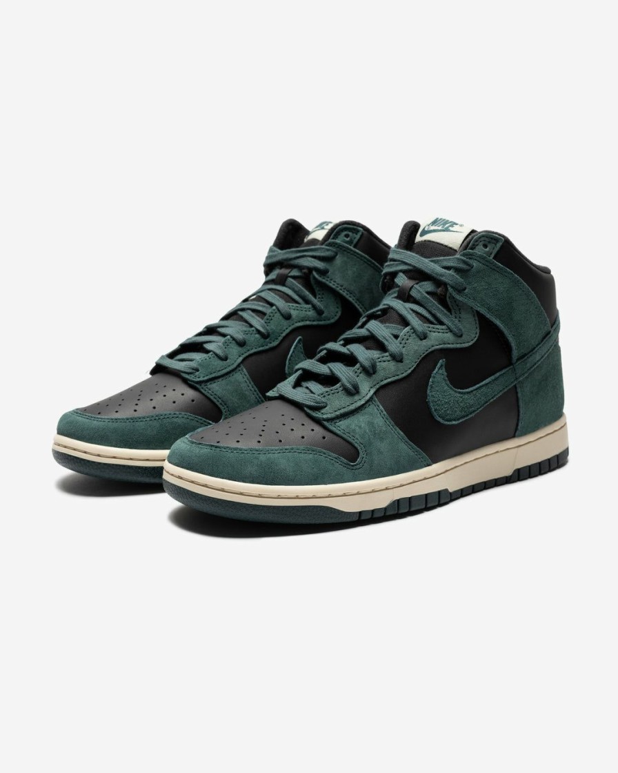 Footwear * | Nike Dunk High Retro Prm Black/ Fadedspruce/ Lightcream