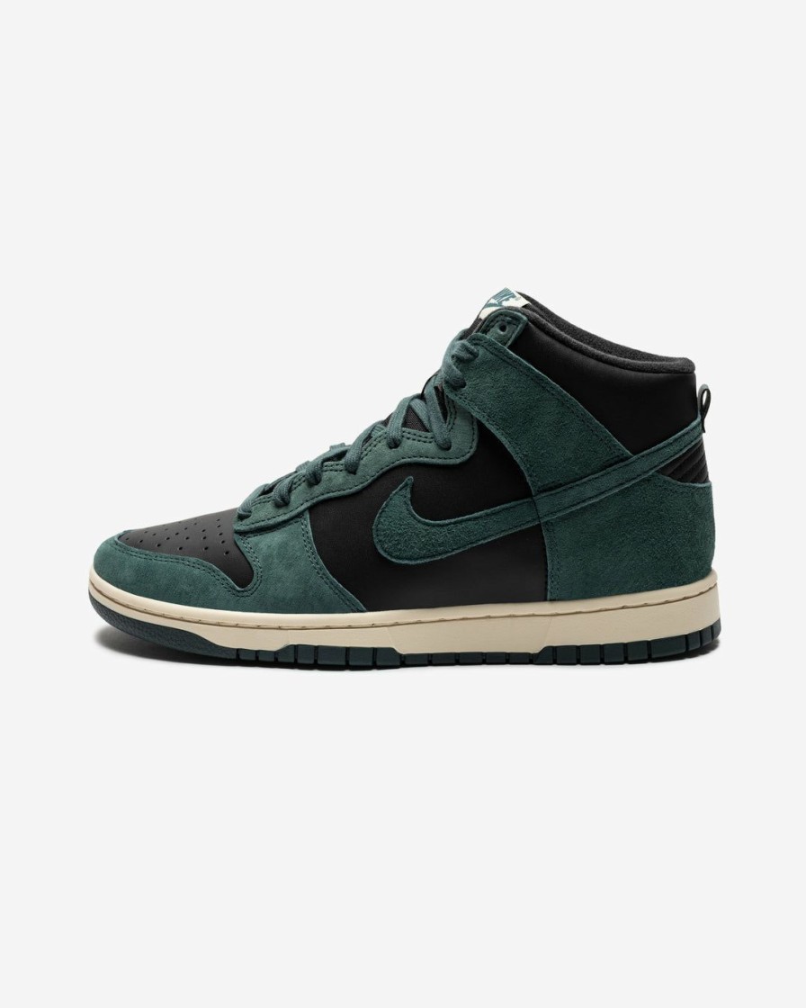 Footwear * | Nike Dunk High Retro Prm Black/ Fadedspruce/ Lightcream