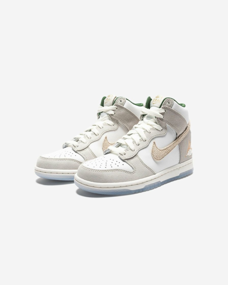 Footwear * | Nike Gs Dunk High Summitwhite/ Desertore/ Lightbone