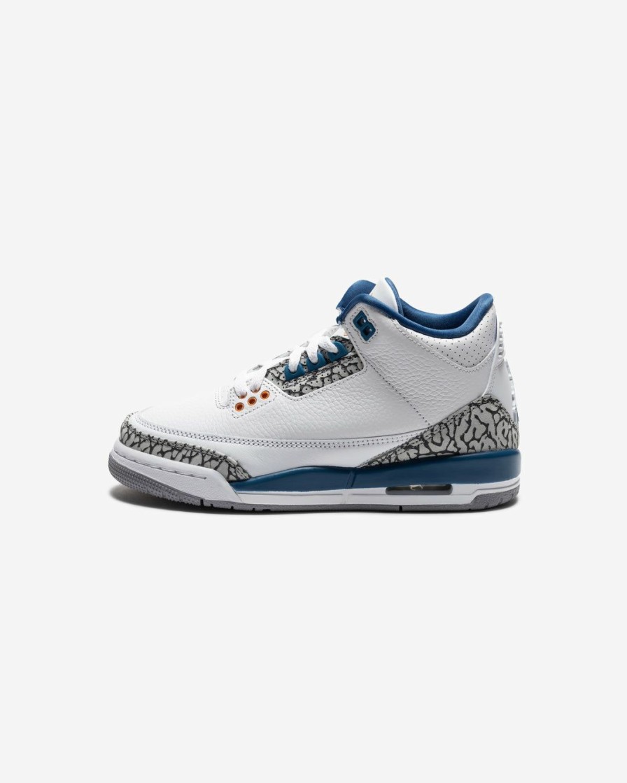 Footwear * | Jordan Gs Aj 3 Retro White/ Metalliccopper/ Trueblue