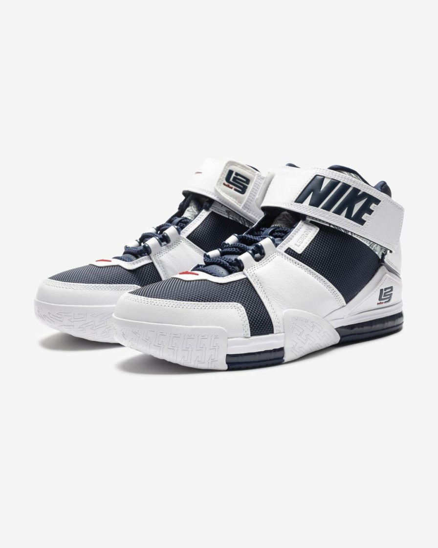 Footwear * | Nike Zoom Lebron 2 White/ Midnightnavy/ Varsitycrimson