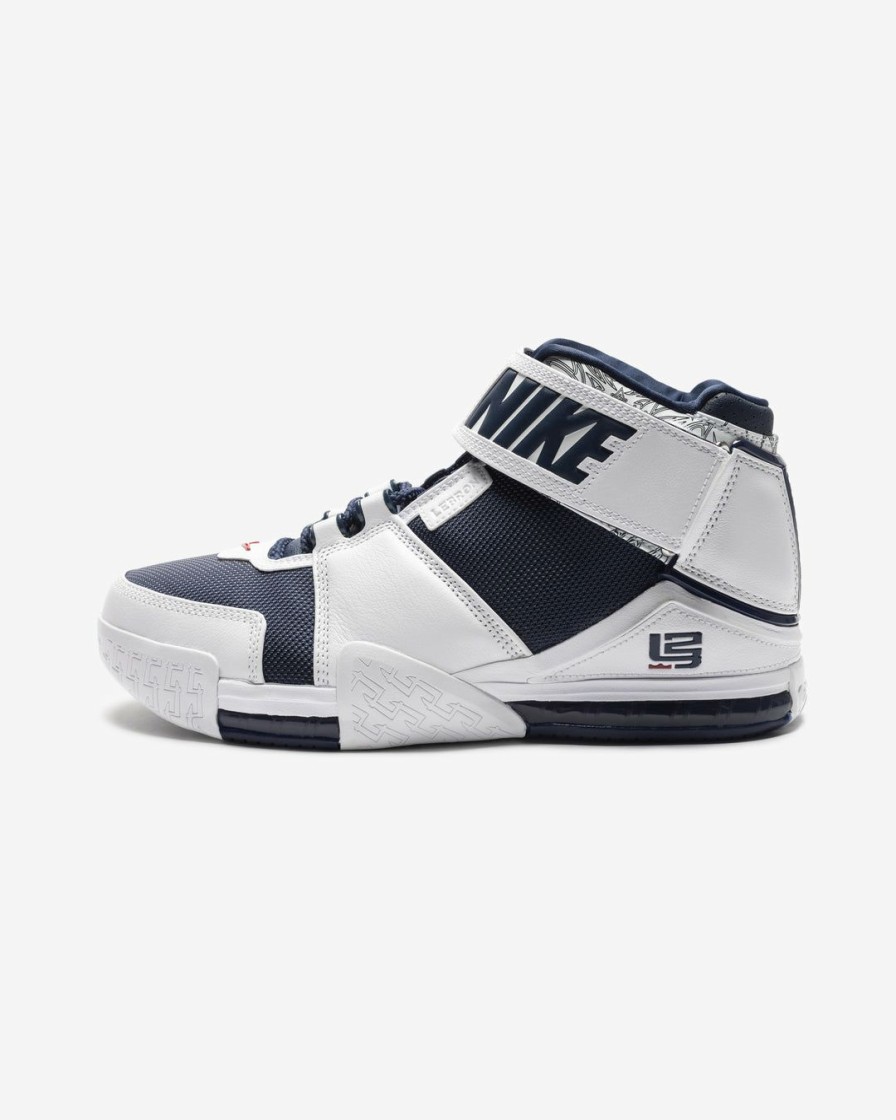 Footwear * | Nike Zoom Lebron 2 White/ Midnightnavy/ Varsitycrimson