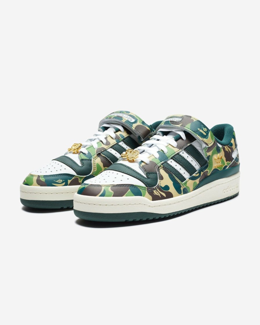 Footwear * | Adidas X Bape Forum 84 Low Ftwwht/ Green