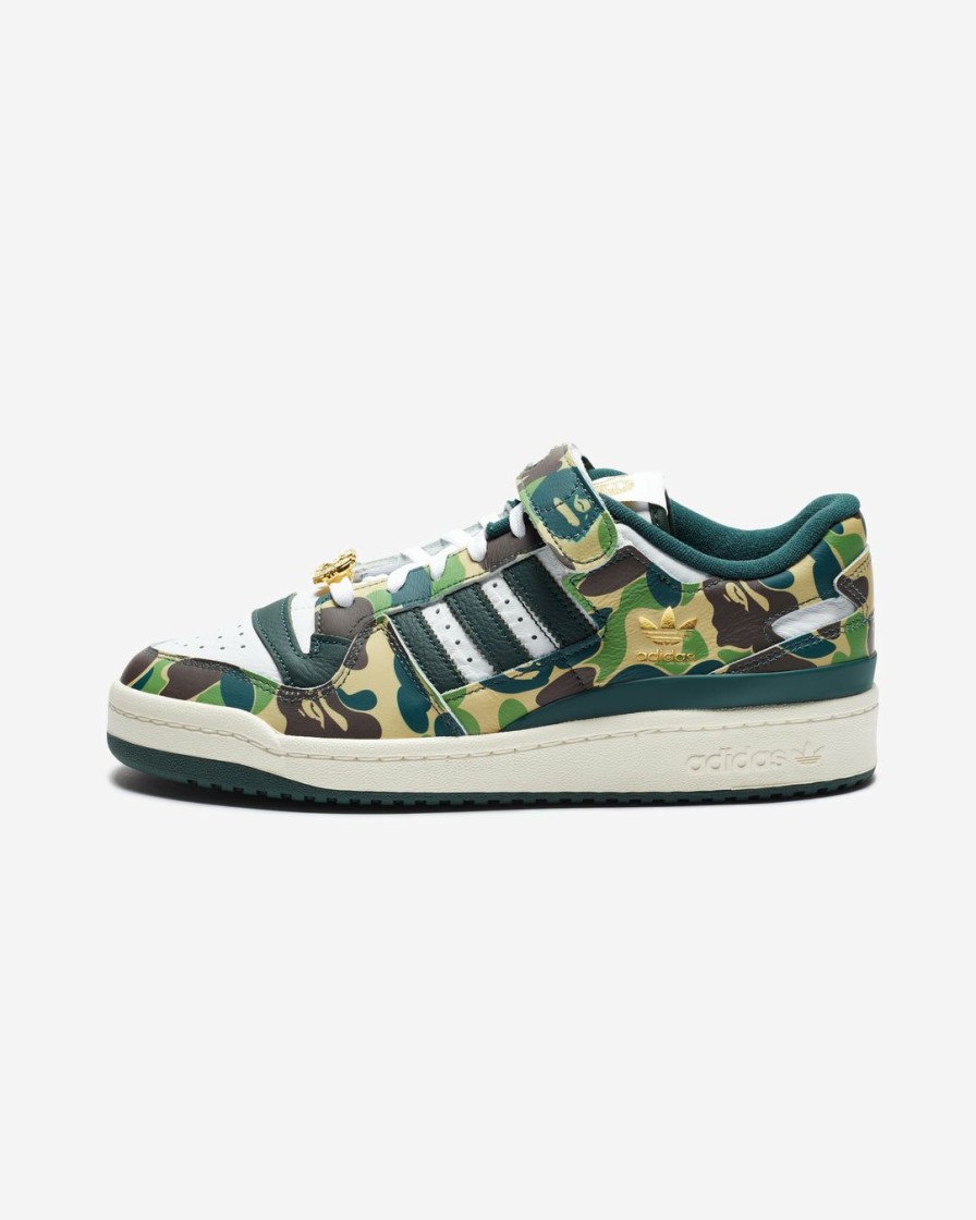 Footwear * | Adidas X Bape Forum 84 Low Ftwwht/ Green