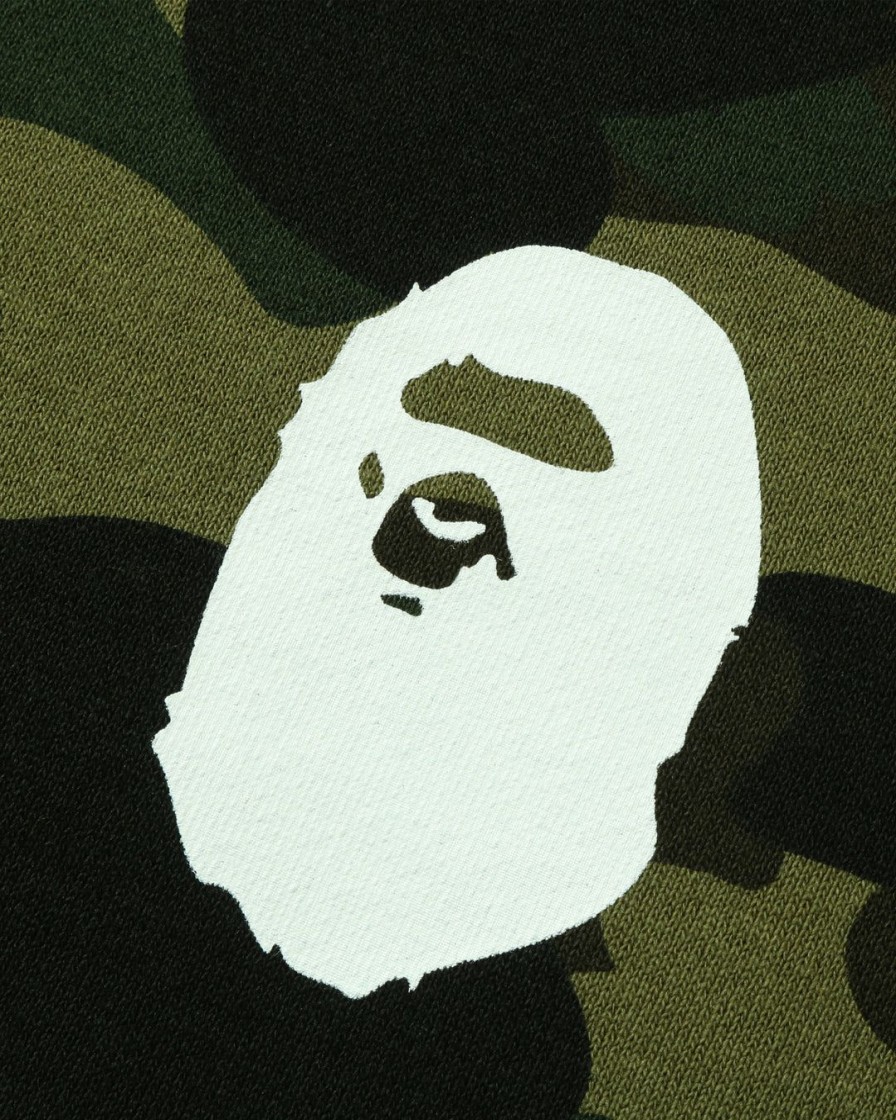 Clothing * | Bape 1St Camo Ape Head Crewneck Green