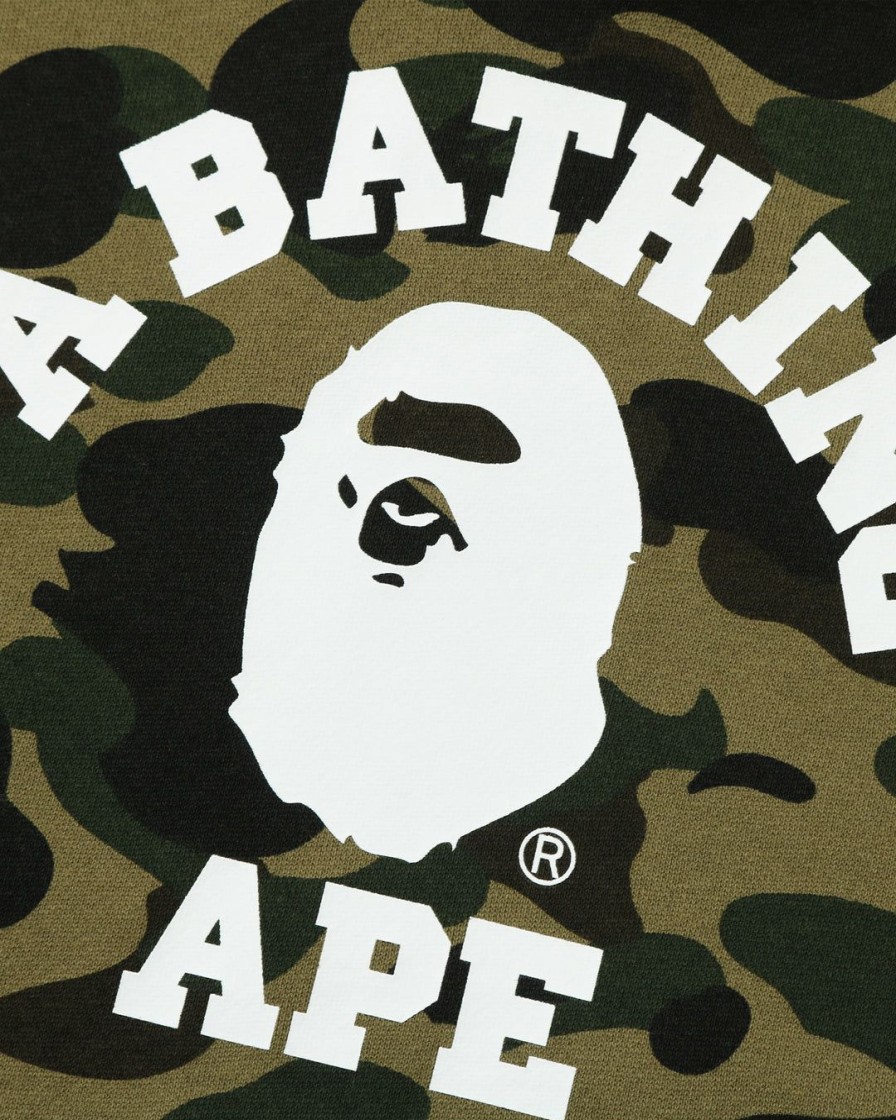 Clothing * | Bape 1St Camo College Pullover Hoodie