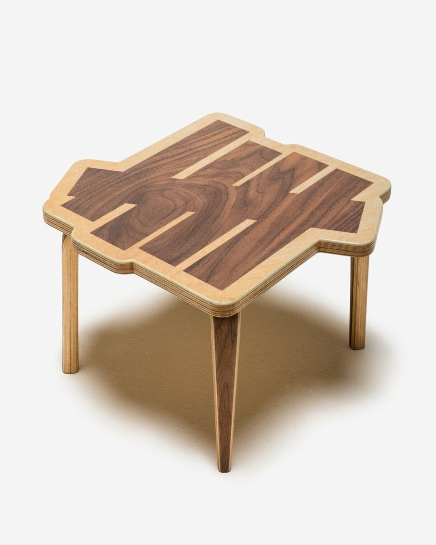 Other * | Undefeated X Modernica Side Table Natural/ Walnut