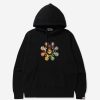 Clothing * | Bape Milo Circle Relaxed Pullover Hoodie Black