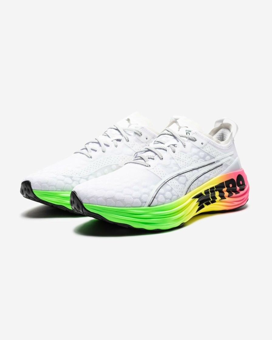 Footwear * | Puma Foreverrun Nitro Futrograde White/ Greengecko